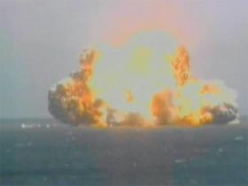 Взрыв ракеты-носителя "Зени". Фото NASA