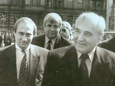 Владимир Путин и Михаил Горбачев. Фото: Facebook Марины Литвинович