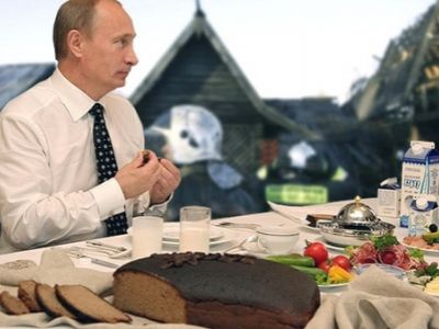 Путин и еда. Фото: operkor.wordpress.com