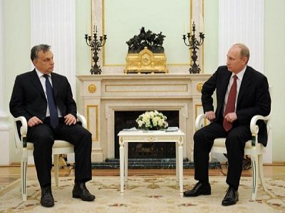 Виктор Орбан и Владимир Путин. Источник - http://pic1.dbw.cn/