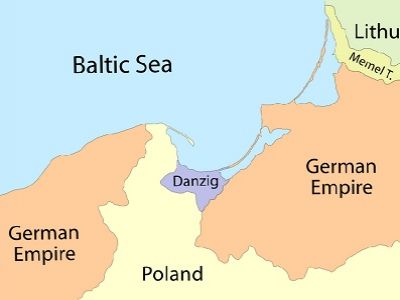 Померания, Данциг, Восточная Пруссия по состоянию на 1939 г. Источник - http://upload.wikimedia.org/