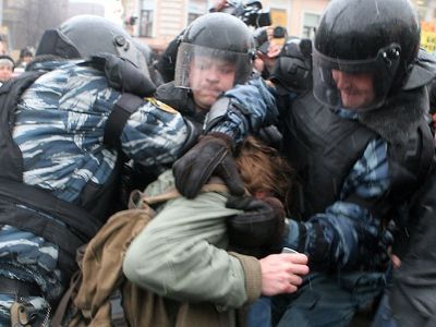 Задержание на оппозиционной акции. Публикуется в блоге Игоря Яковенко