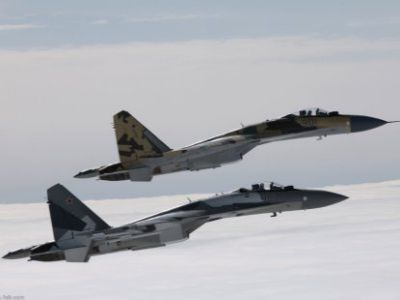 Новые истребители Су-30СМ впервые выполнили учебное бомбометание в аннексированном Крыму