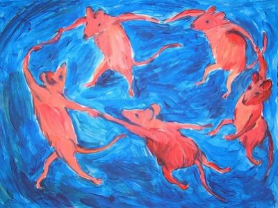 Танец крыс (пародия на "Танец" А.Матисса). Источник - http://arifis.ru/data/works/9644.jpg