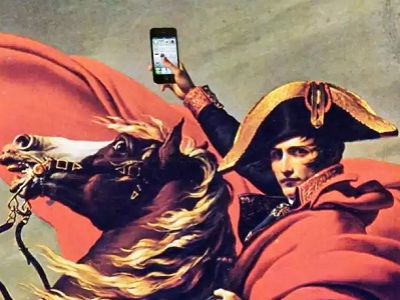 Наполеон с айфоном. Источник - http://www.iphonestic.com/