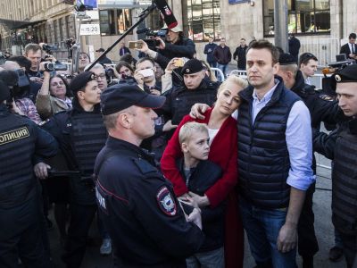 Навальный на митинге против реновации. Фото: navalny.com