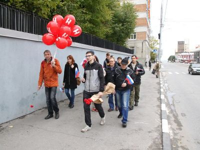 Шествие памяти Анны Политковской 7 октября в Ульяновске. Фото: Открытая Россия
