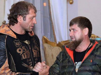Александр Емельяненко и Рамзан Кадыров. Фото: twitter.com/RKadyrov