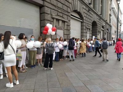 У посольства Беларуси в Москве началась акция солидарности с протестующими в республике