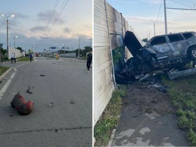 В симферополе взорвался автомобиль