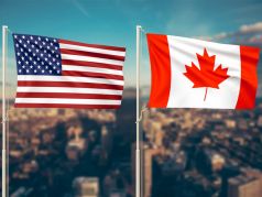 Флаги США и Канады. Фото: www.forumdaily.com