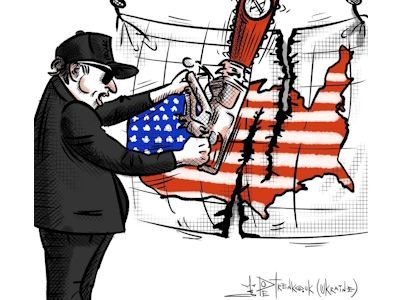 "Там, где торжествует серость, к власти всегда приходят чёрные". Карикатура: А.Петренко: t.me/PetrenkoAndryi